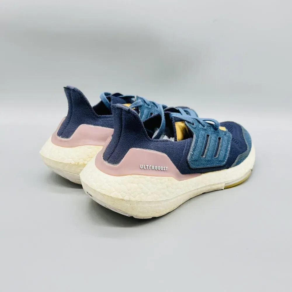 Adidas Shoes Womens 6 Blue Pink Ultraboost 22 Parley Running Athletic Sneakers - Picture 7 of 11